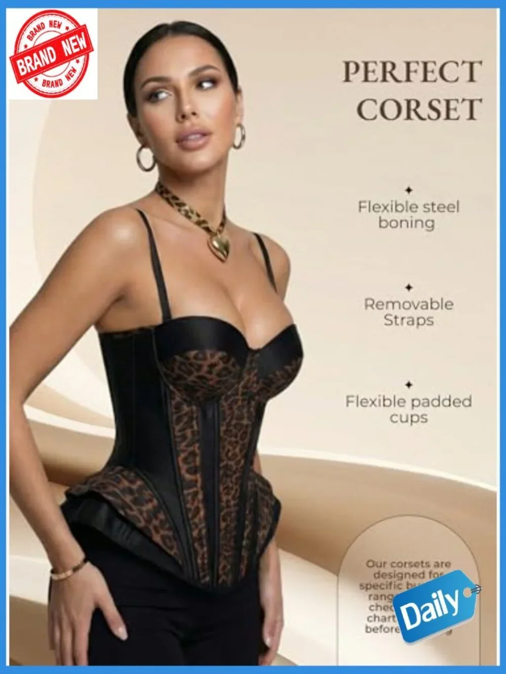 19 Steel Boned Overbust Corset Top – Daily Wear & Night Out